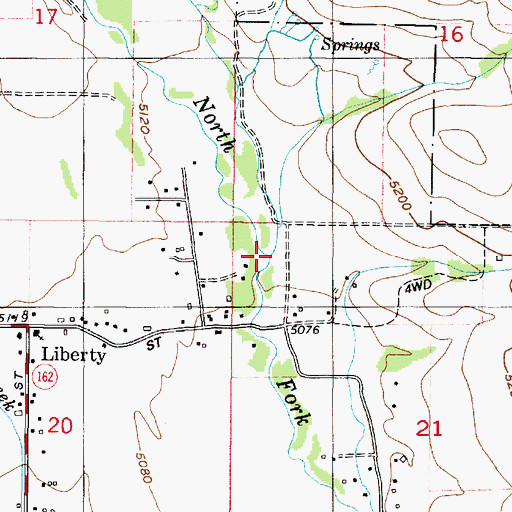 Topographic Map of Sheep Creek, UT