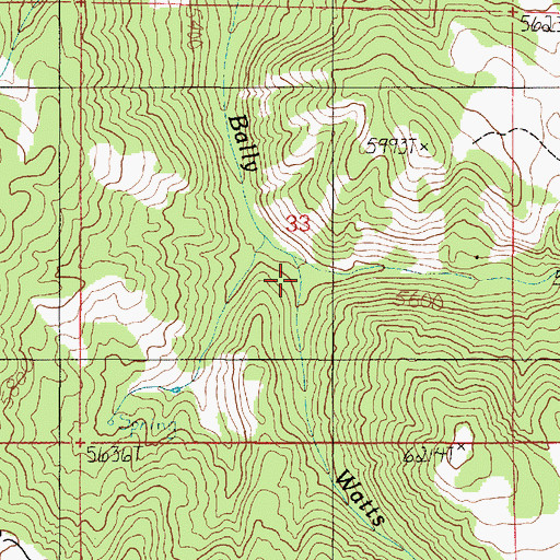 Topographic Map of Sheep Herd Creek, UT