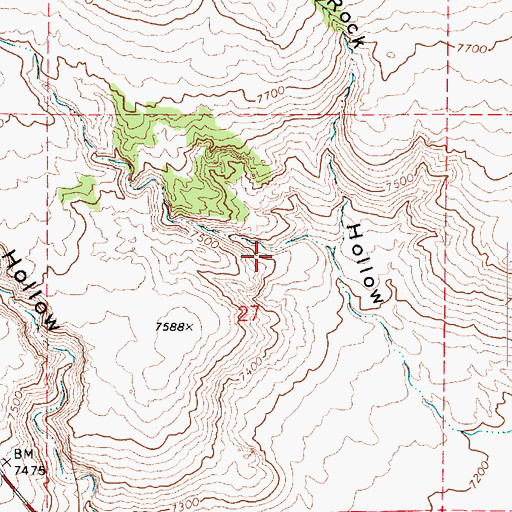 Topographic Map of Sheep Hollow, UT