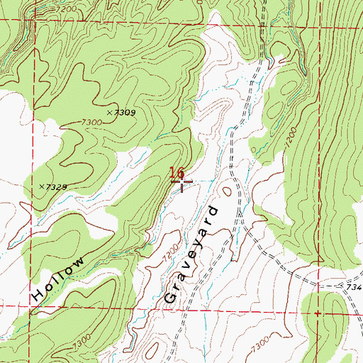 Topographic Map of Sheep Hollow, UT