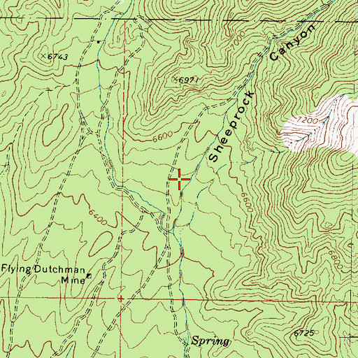 Topographic Map of Sheeprock Canyon, UT