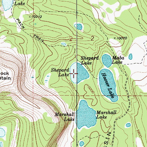 Topographic Map of Shepard Lake, UT