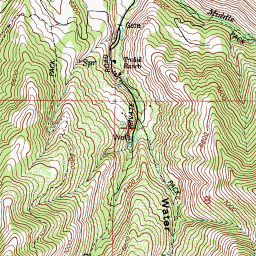 Topographic Map of Shingle Mill Canyon, UT