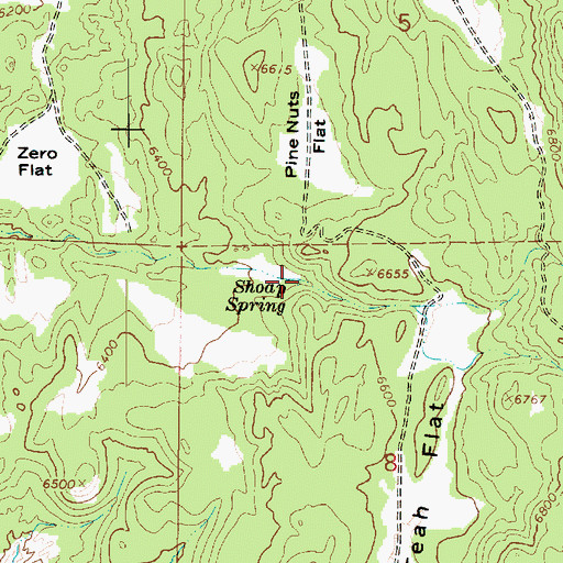 Topographic Map of Shoap Spring, UT