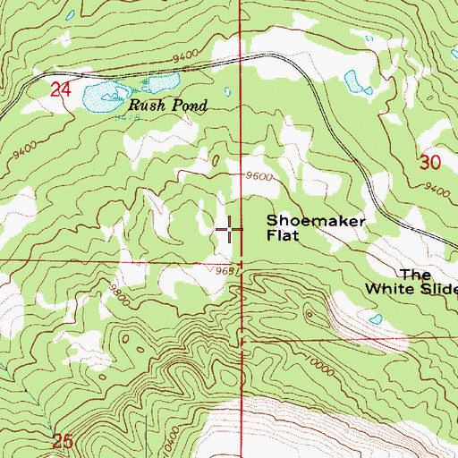 Topographic Map of Shoemaker Flat, UT