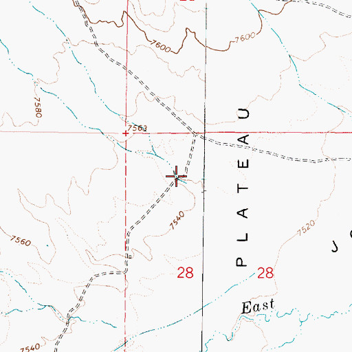 Topographic Map of Showalter Creek, UT