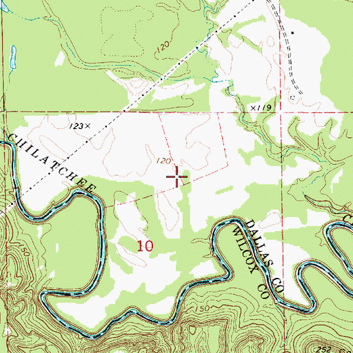 Topographic Map of Ellis (historical), AL