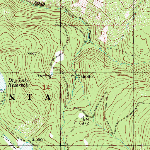 Topographic Map of Shram Creek, UT