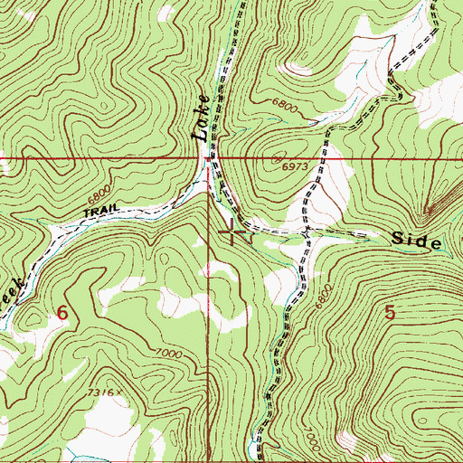 Topographic Map of Side Canyon, UT