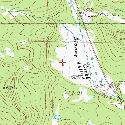 Topographic Map of Sidney Valley, UT