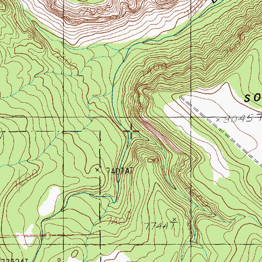 Topographic Map of Sids Draw, UT