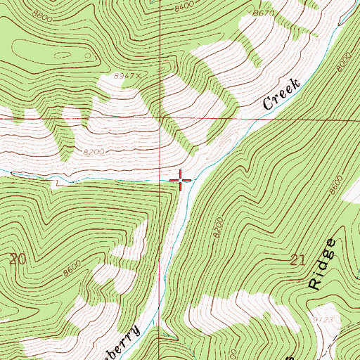 Topographic Map of Silver Creek, UT