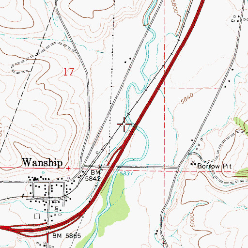 Topographic Map of Silver Creek, UT