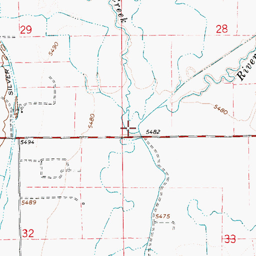 Topographic Map of Silver Creek, UT