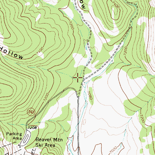 Topographic Map of Sink Hollow, UT