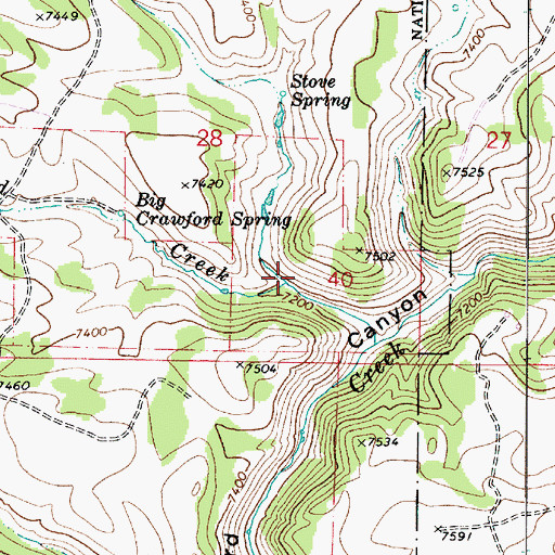 Topographic Map of Six Bit Hollow, UT