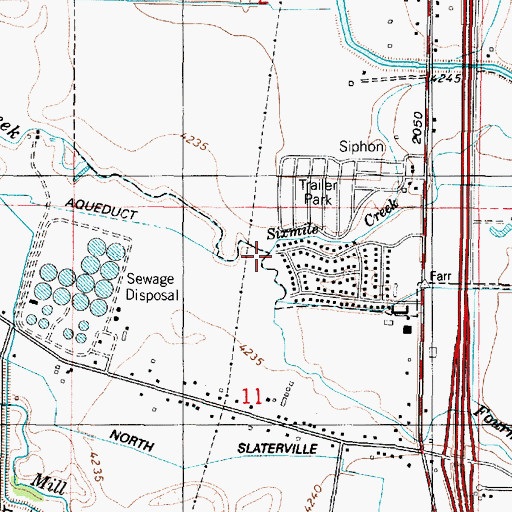 Topographic Map of Sixmile Creek, UT