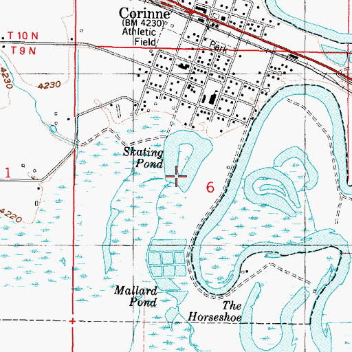Topographic Map of Skating Pond, UT