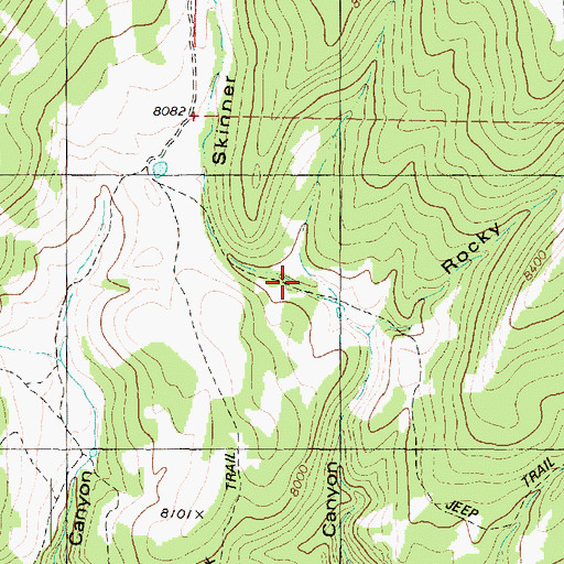 Topographic Map of Skinner Hollow, UT