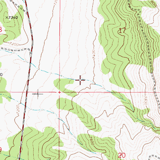 Topographic Map of Skougaard Canyon, UT
