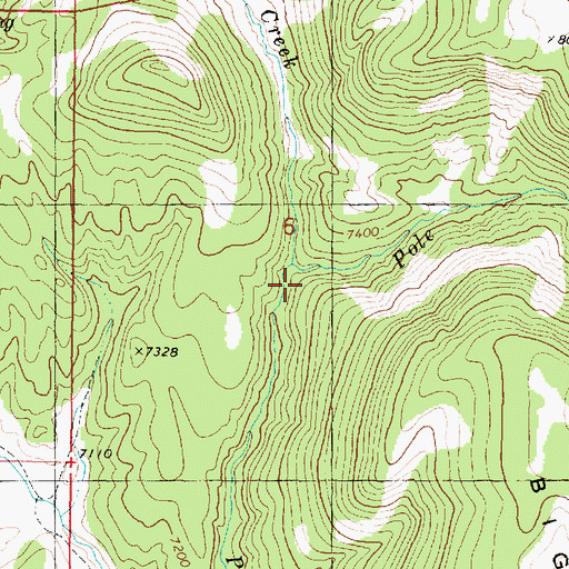 Topographic Map of Skunk Creek, UT