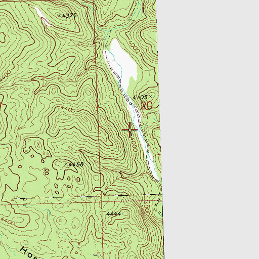 Topographic Map of Slaughter Creek, UT