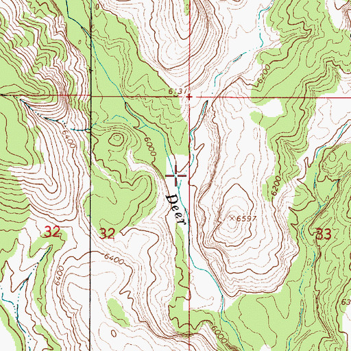 Topographic Map of Slickrock Canyon, UT