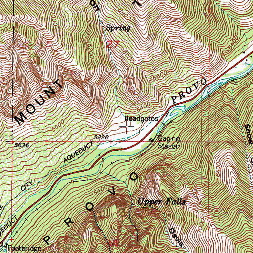 Topographic Map of Slide Canyon, UT