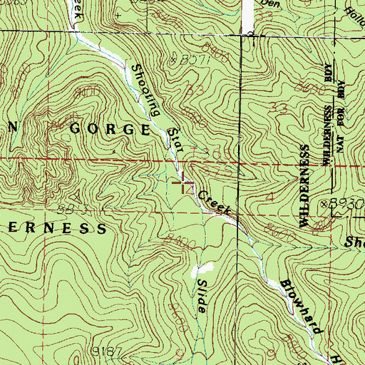 Topographic Map of Slide Hollow, UT