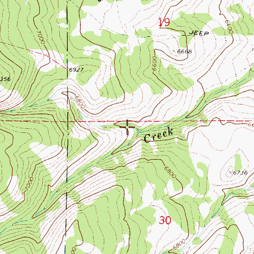 Topographic Map of Slideout Canyon, UT