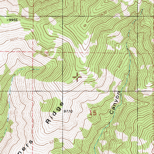 Topographic Map of Smith Canyon Trail, UT