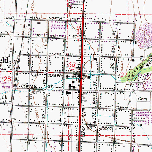 Topographic Map of Smithfield, UT