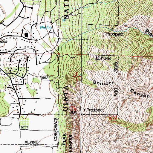Topographic Map of Smooth Canyon, UT