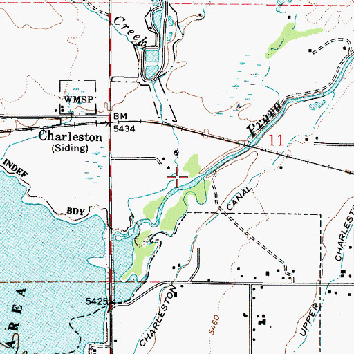 Topographic Map of Snake Creek, UT