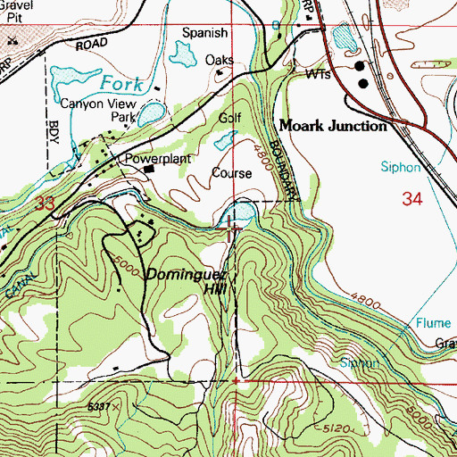 Topographic Map of Snell Canyon, UT