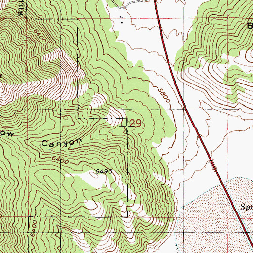 Topographic Map of Snow Canyon, UT