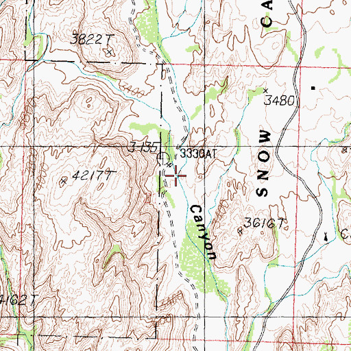 Topographic Map of Snow Canyon, UT
