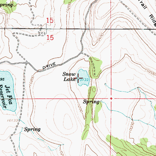 Topographic Map of Snow Lake, UT