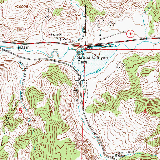 Topographic Map of Soldier Canyon, UT