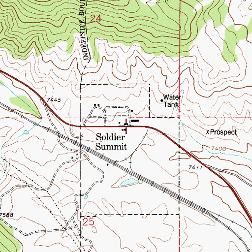 Topographic Map of Soldier Summit, UT