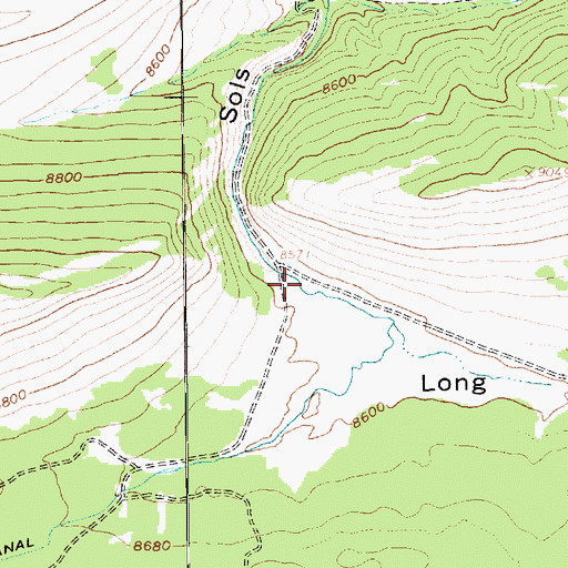 Topographic Map of Sols Canyon, UT