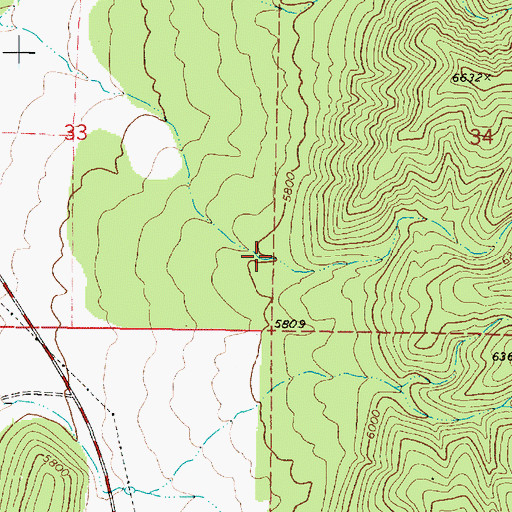 Topographic Map of Sorensen Canyon, UT