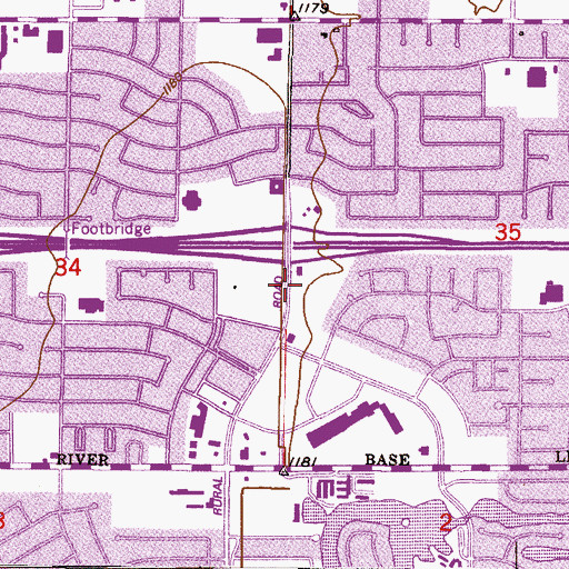 Topographic Map of Fair Lanes Village Center, AZ