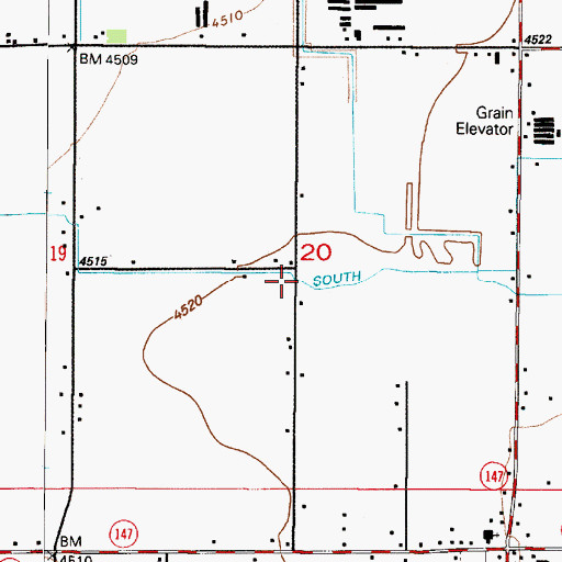 Topographic Map of South Ditch, UT