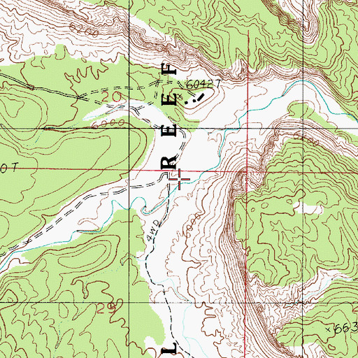 Topographic Map of South Draw, UT