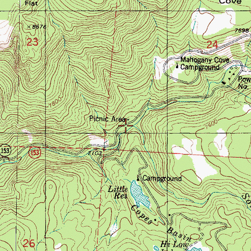 Topographic Map of South Fork Beaver River, UT