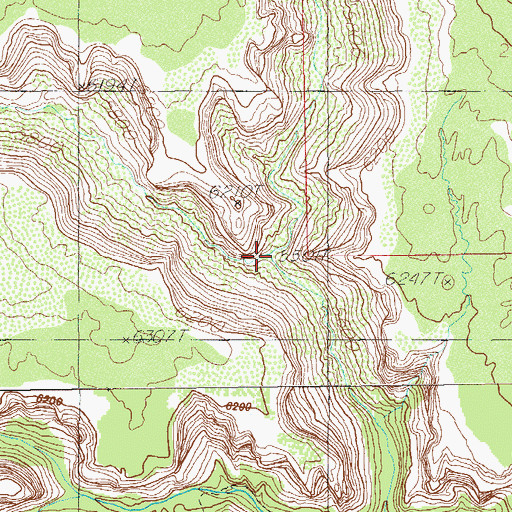 Topographic Map of South Fork Fish Creek, UT