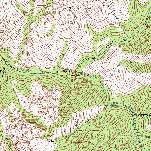 Topographic Map of South Fork High Creek, UT