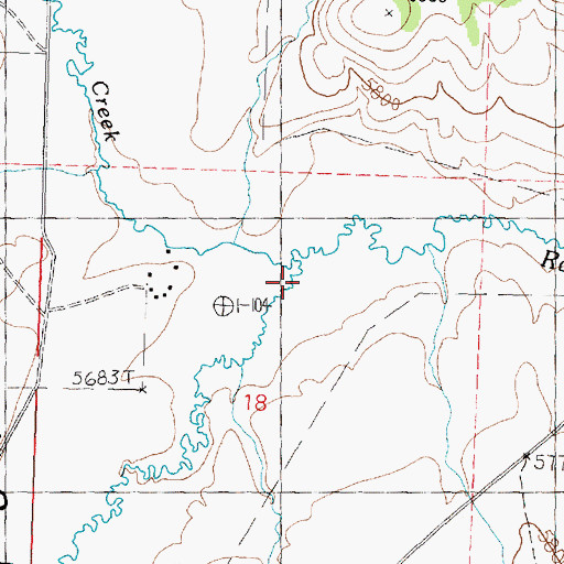Topographic Map of South Fork Junction Creek, UT