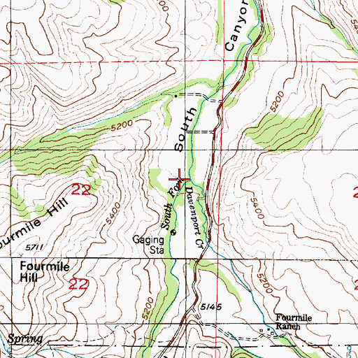 Topographic Map of South Fork Little Bear River, UT